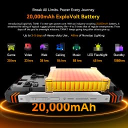 Blackview Oscal TANK 1 Rugged SmartPhone 5G 6.78" 2.4K 120Hz Display Dimensity 7050 20000mAh NFC 64MP AI Cellphone
