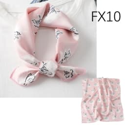 Satin imitation silk scarf women's digital print square scarf 50cm polka dot stripe multi-style neckerchief fashion accessory