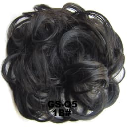 Zolin Synthetic Messy Curly Hair Bun Scrunchie Chignon Donut Elastic Rope Rubber Band Hair Bun Pad Updos Hairpiece
