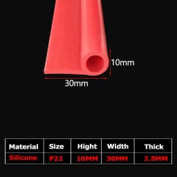 1/5Meter 9 Shape Auto Rubber Seals Car Door high temperature Oven Steam Doors Window Silicone P-Type Weather Strip