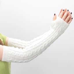 Winter Women's Mitten Knitted Arm Warmers Long Fingerless Gloves Wrist Elbow Oversleeves for Girls Clothes Punk Gothic Mittens
