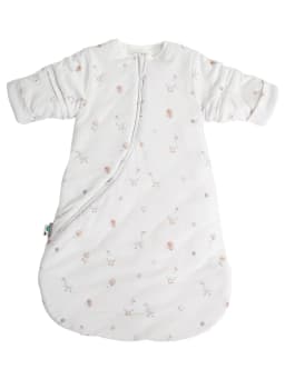 Sleeping Bag For Babies 0-24M Soft Cotton Breathable 2-Ways Zipper Cute Animal Print Baby Sleeping Bag With Removable Sleeves