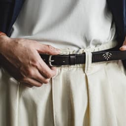 Maden Men's New Retro Black First Layer Cowhide Belt Genuine Leather Versatile Daily Belt Male Solid Color Jeans Waist Strap