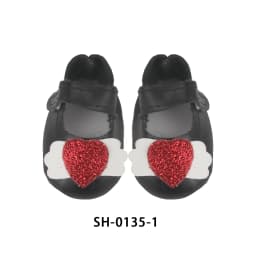 5.5CM PU Leather Mini Doll Shoes For 14 Inches American Doll Boots Hollowing Heart Bow Shoes For 35Cm Baby Girl,Lise,Nancy Dolls