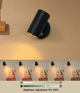 LED Modern Minimalist Remote Charging Wall Lamp 5200mAh Magnetic Suction Installation Touch 3-Color Bedroom Living Room Lighting