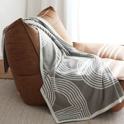 Nordic Geometric Knitted Blanket for Beds Modern Simplicity Sofa Cover Luxury Throw Blanket Home Decor Bed End Towel Soft Shawl