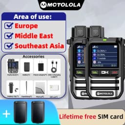 MOTOLOLA Equipped(Lifetime Free) 4G SIM Card Wireless Network Long-Distance 8000 Kilometers outdoor camping two-way wireless rad