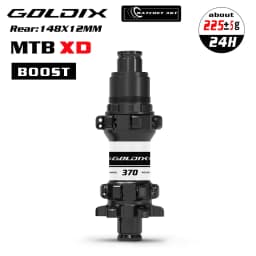 GOLDIX M370 MTB Bike Hub 24H Straight Pull 6-Bolt Disc Brake 36T Ratchet Sealed Bearing Boost HG XD MS Freehub Thru Axle Hubset