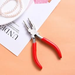 PandaHall 6-in-1 Bail Making Pliers, 45# Carbon Steel 6-Step Multi-Size Wire Looping Forming Pliers, for Loops and Jump Rings