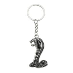 Fashion Metal Key Ring Auto Keychain Snake Shape Key Chain Fit For Ford Mustang GT Cobra Chaveiro Llavero Key Holder Car Styling