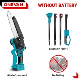 Brushless 8Inch Telescoping Pole Electric Chainsaw Oil Device High Branch Saw Garden Pruning Power Tool For Makita Battery Pin