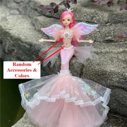 45cm/17.71'' Enchanting Princess Mermaid Doll - Perfect Birthday Gift for Girls & Children's Pretend Play House Dress Up Toy