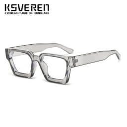 Trendy Square Anti Blue Light Reading Glasses Men Women Classic Designer Clear Presbyopic Eyewear Prescription Optical Glasses
