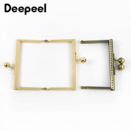 1/2/5Pc Deepeel 10.5cm Metal Embossed Purse Frame Bag Handle for Women Handbag Kiss Clasp Handmade Brackets DIY Bags Accessories