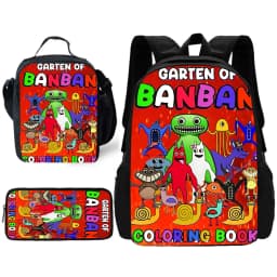 Garten of BanBan Child School Backpack with Lunch Bags ,Pencil Bags ,School Bags for Boys Girls Best Gift