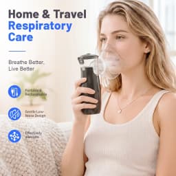 Mesh Nebulizer Portable Inhaler Machine Smart Timer Silent Atomizer for Kids Adult Rechargeable Home Medical Respiratory Care