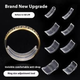 New 8Sizes Silicone Ring Size Adjuster Resizer Anti-Loss Proof Invisible Ring Holder Retainer Shrinker For Rings Jewelry Tools
