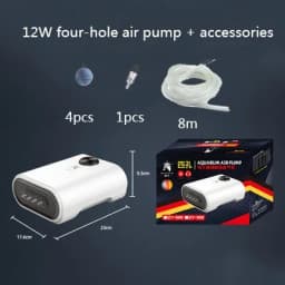 Ultra Silent Aquarium Air Pump Air Compressor Oxygen Airpump Single & Double Outlet 110-240V Adjustable Air Volume Water Pump