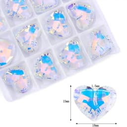 AB Color Crystal Pendant Beads Charms Multi -shape Glass Beads Jewelry Gems Stones for Jewelry Making Supplies DIY Earrings