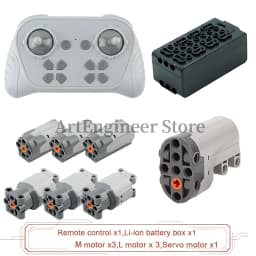 1000mAh 8 Way Remote Programmable APP Control Kit Rechargeable Battery Box Power Functions Motor Building Blocks Set Car Modify
