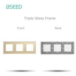 BSEED 1/2/3Gang WIFI Touch Switch Part Only Glass Panel Smart Dimmer Curtain Switch Function DIY Part EU Wifi Socket Parts