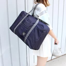 Foldable Travel Duffel Bag, Large Capacity Lightweight Tote Bag, Waterproof Weekender Overnight Bag for Gym & Trip