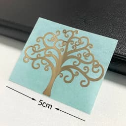 Tree of Life pattern symbol Metal sticker Mobile phone sticker Personality laptop Creative gold and silver decorative sticker