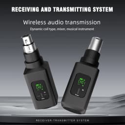 Wireless Microphone System G-MARK GX1.2 2.4G XLR Adapter 16 Channels Audio Transmitter And Receiver For Audio Mixer PA Speaker