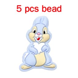 5pcs Silicone Cartoon Beads Pacifier Chain Baby DIY Care Nipple Chain Fittings