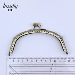 10 Pcs 12.5cm Antique Bronze Metal Purse Frame Kiss Clasp Handle For Bag Sewing Craft Tailor Sewer Hardware Bag