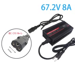 OHRIJA 67.2V 8A Charger Smart Aluminum Case Is Suitable For 16S 59.V OLED Dispay Li-ion Lipo Battery OLED Display Fast Charger