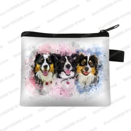 Cute Pug Dog Pattern Coin Purses Women Lovely Pet Animal Mini Wallet Ladies Key Credit Card Bag Small Lipstick Bags Gift