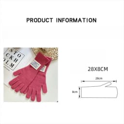 Women's Pure Color Knitted Woolen Gloves Winter Windbreaks Student Riding Split Finger Thick Warm Gloves Couple Christmas Gifts