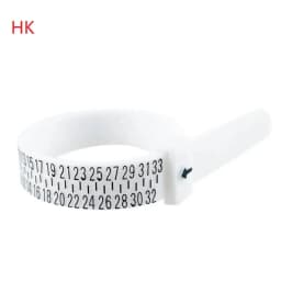 PHYHOO Plastic UK US EU JP HK Size Ring Size Measuring Tools Finger Gauge Ring Sizer Belt Measurement Tool Jewelry Accessories