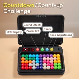 500 Levels IQ Toy, Puzzle Smart Challenge Game With Timer - Logic Thinking Chess, Travel Game, Tabletop Toy, No Batteries