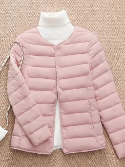 Lightweight Low-Neckdown Women's down Cotton Vest Warm Fitted Inner Wear Trendy Nurse's Undergarment Cotton Jacket
