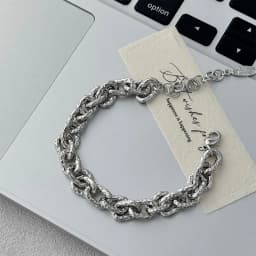 New 925 Sterling Silver Metallic Belt Vintage Punk Bracelet Bangle For Woman Girl Fashion Jewelry Gift Dropship Wholesale