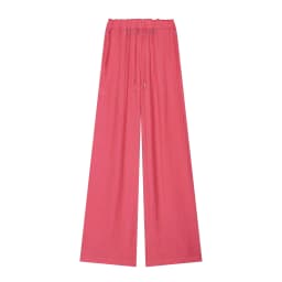 TFAFXY 2026 Sprinf Women Sets Wrist Sleeve Patchwork Loose V-neck Shirt Oversize Blouse Wide Leg Pants Suits Outfits