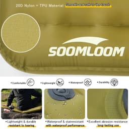 Soomloom R 8.0 High R-Value Air Mat - Portable Inflatable Mat Sleeping Pad for High-Altitude Camping, Hiking & Mountaineering