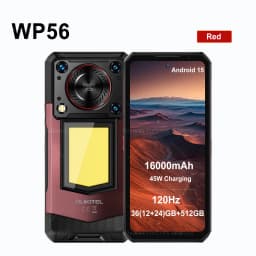 Oukitel WP56 5G Rugged Smartphone 12GB+512GB 45W Android15 Mobile Phone 16000mAh 6.78"FHD+ 108MP Camera 120Hz oukitel Cell Phone