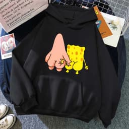 2026 New Fun SpongeBob SquarePants And Patrick Star Men's Fashion Sports Couple Style Plus Big Hoodie