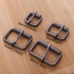 5pcs Roller Buckle Metal Adjustable Belt Pin Buckle Bag Strap Slide Tri-Glide Buckle Webbing Hardware DIY
