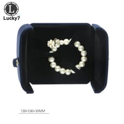 Double Open Button Jewelry Box Valentine's Day Birthday Surprise Gift Ring Pendant Stud Necklace Box Jewelry Boxes and Packaging