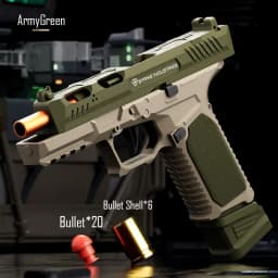 SIG17 Pistol Shell Throwing Continuous Firing Blowback Soft Bullet Gun Empty Hanging Birthday Gift