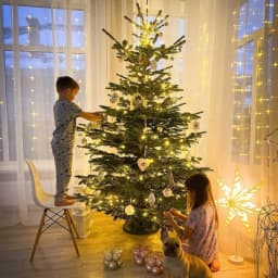 More LED Green Wire Garland String Fairy Lights Christmas Tree Decoration For Home Outdoor Waterproof Mini LED Party Wedding