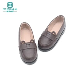 BJD Doll Leather Shoes 43-60cm 1/3 1/4 SD Doll Toy Ball Joint Doll Fashion Flat Shoes Pink Black Brown Doll Gift