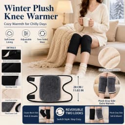 1/2/3PCS Winter Thicken Warm Knee Pads Adjustable Ski Cycling Leg Warmer Sleeves Knee Protector Plush Two-layer Knee Protector