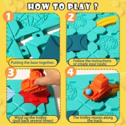 Kid Road Building Maze Game 118 Challenge Logical Thinking Montessori Educational Puzzle Toy Builder Maze Racer Board Game Gift