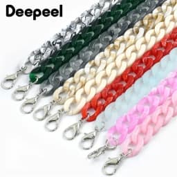 1/2Pcs Deepeel 60cm Acrylic Bag Strap Purse Resin Chain Detachable Lobster Clasps for Handbag Handle DIY  Making Accessories