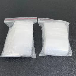 11* White Thick Mini Ziplock Bag 100pcs/pack, Clear Big to Small ZIP Bag Plastic Sealed Bags Waterproof, Jewelry Packing Display
